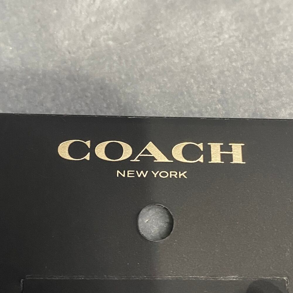 Coach Pavé Butterfly Huggie Earrings Women’s Gold Plated Brass Sparkle NWT - Picture 3 of 5